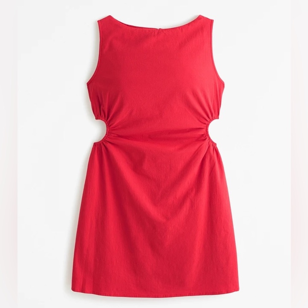 Red cutout dress